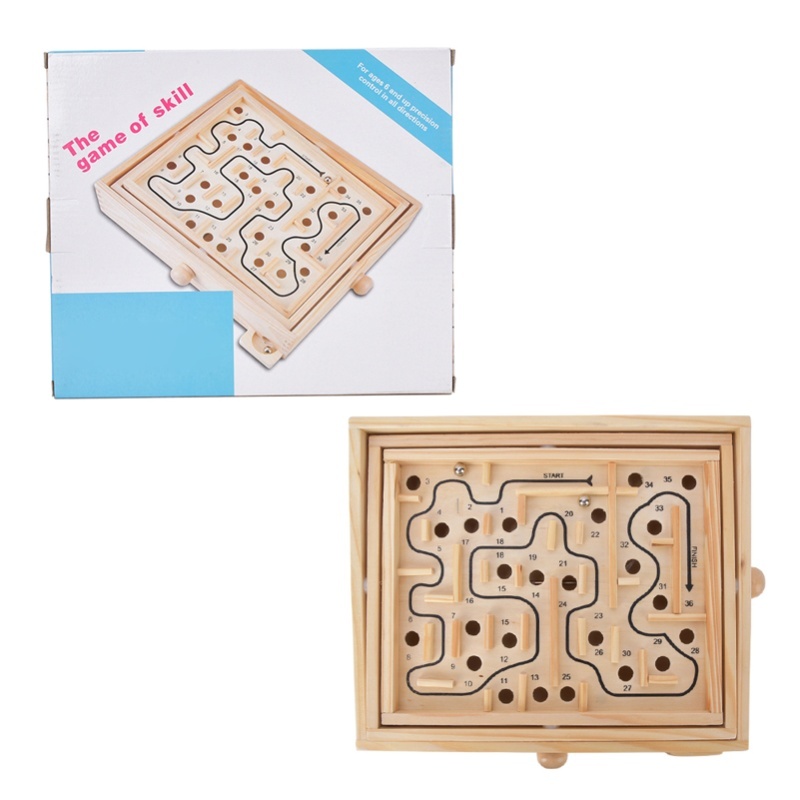 Board Game Enthusiast - Adult Kid Wooden Educational Maze Brain