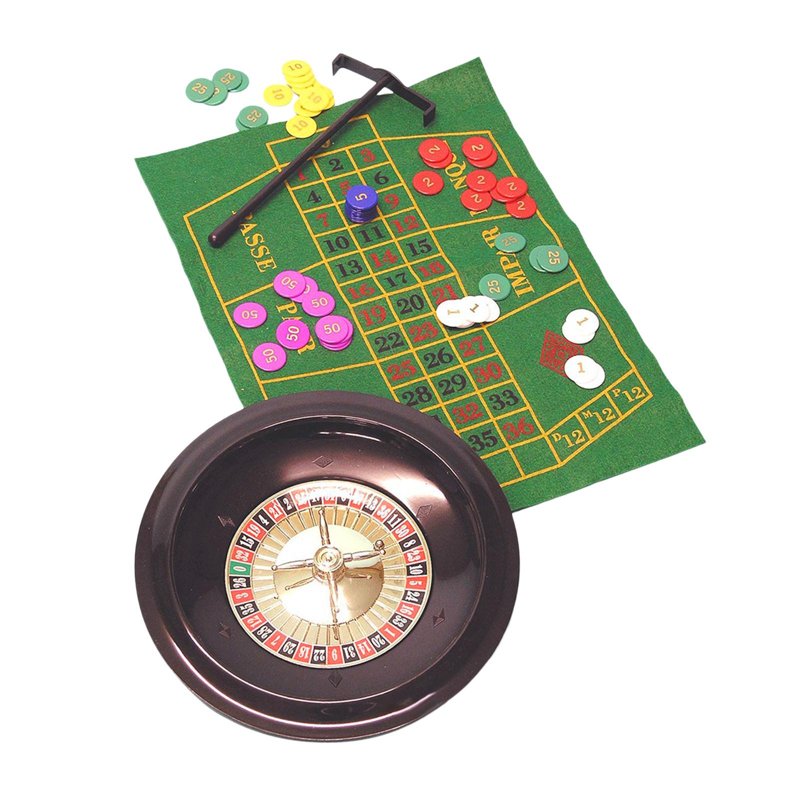 10 Inches Roulette Wheel with  - Board Game With Chips avis et prix