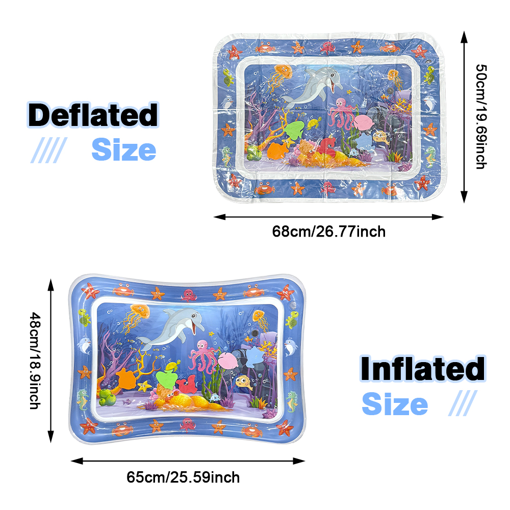 1pc Blue Dolphin Inflatable PV - Play Mat Neoprene avis et prix