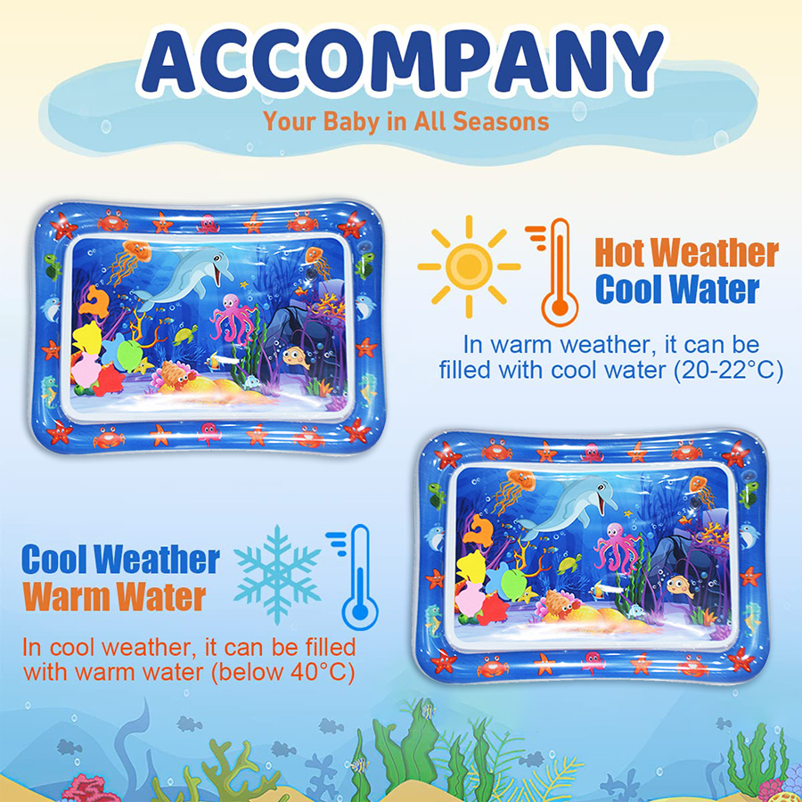 1pc Blue Dolphin Inflatable PV - Play Mat Neoprene avis et prix