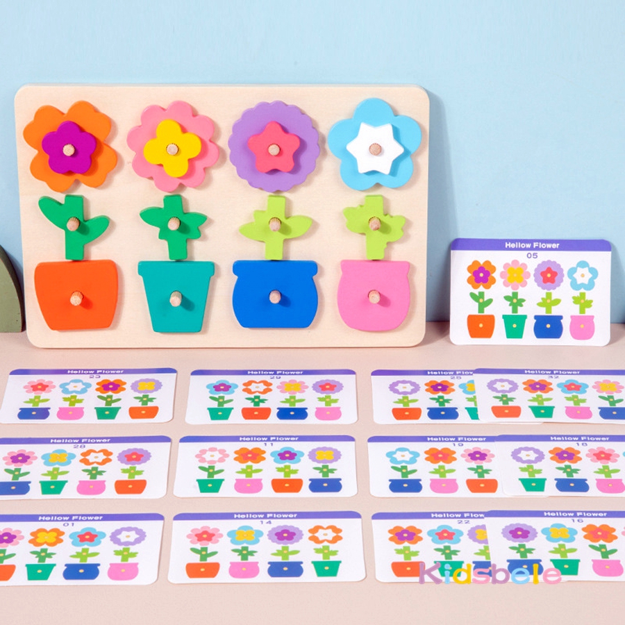 Montessori DIY Wooden Flower P - Board Game Enthusiast avis et prix