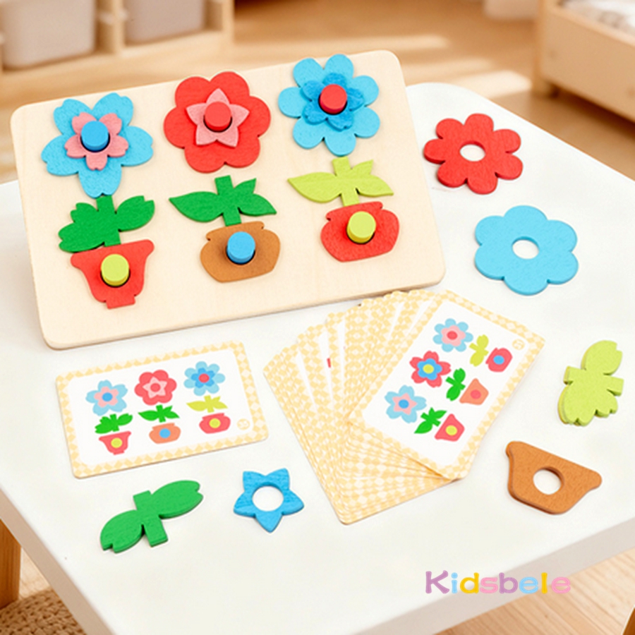Montessori DIY Wooden Flower P - Board Game Enthusiast avis et prix