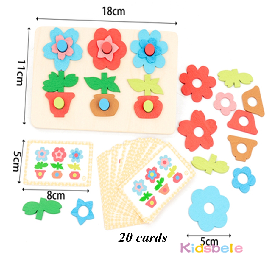 Montessori DIY Wooden Flower P - Board Game Enthusiast avis et prix