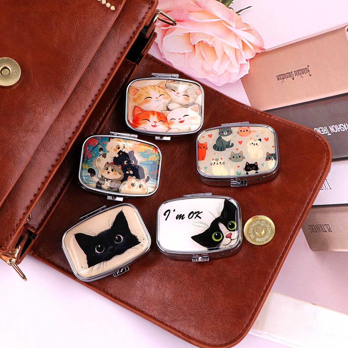 Black Cat Pill Boxes Cartoon A - Token Tray Organizer avis et prix