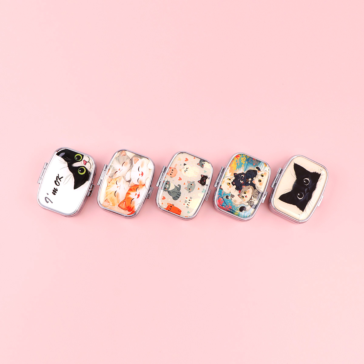Black Cat Pill Boxes Cartoon A - Token Tray Organizer avis et prix
