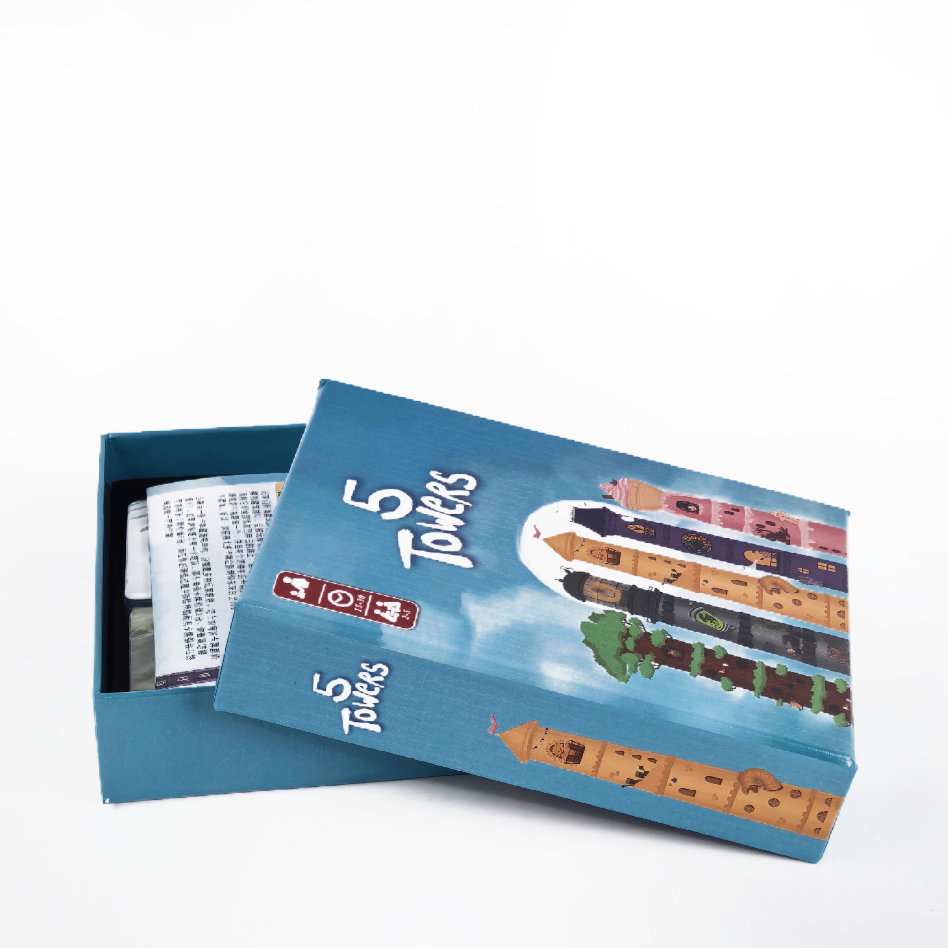 5 Towers Strategy Stacking Tow - Board Game For 5 Players avis et prix
