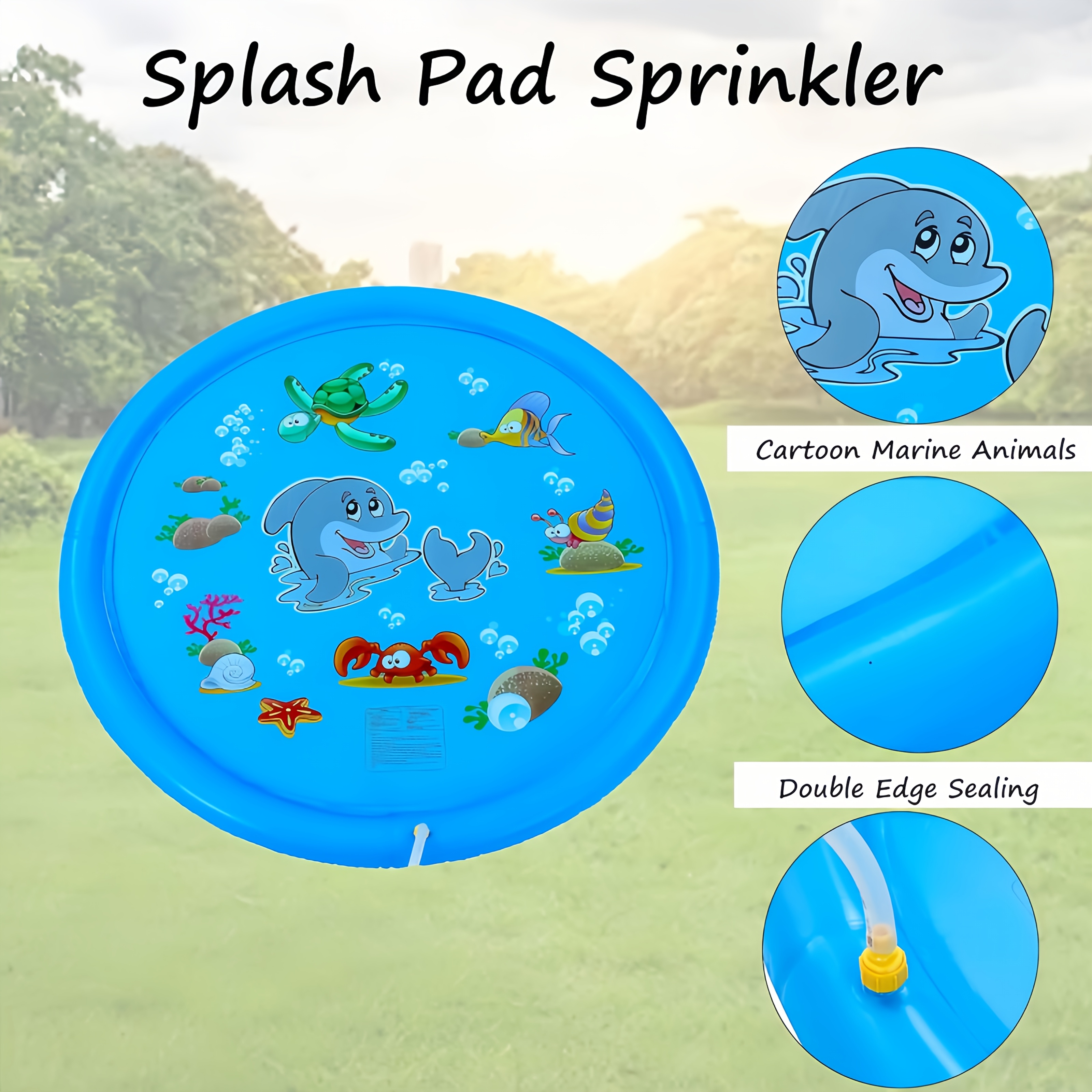 PVC Inflatable Splash Pad Spri - Play Mat Neoprene avis et prix