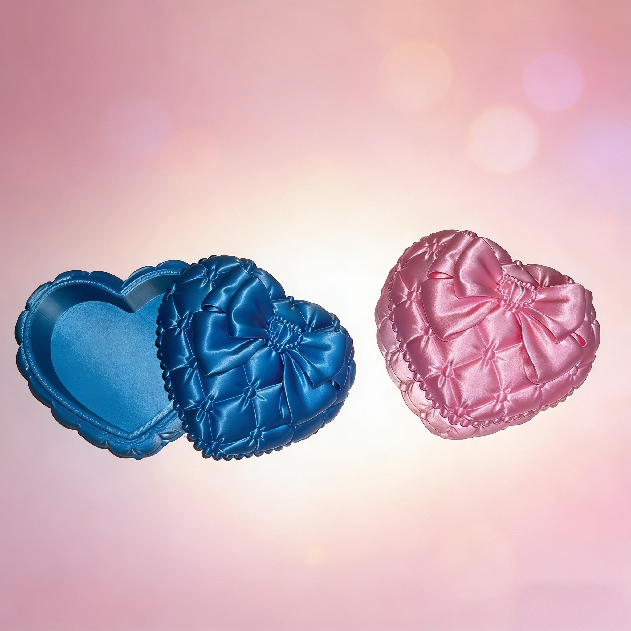 Silk Heart-Shaped Jewelry Box  - Token Tray Organizer avis et prix