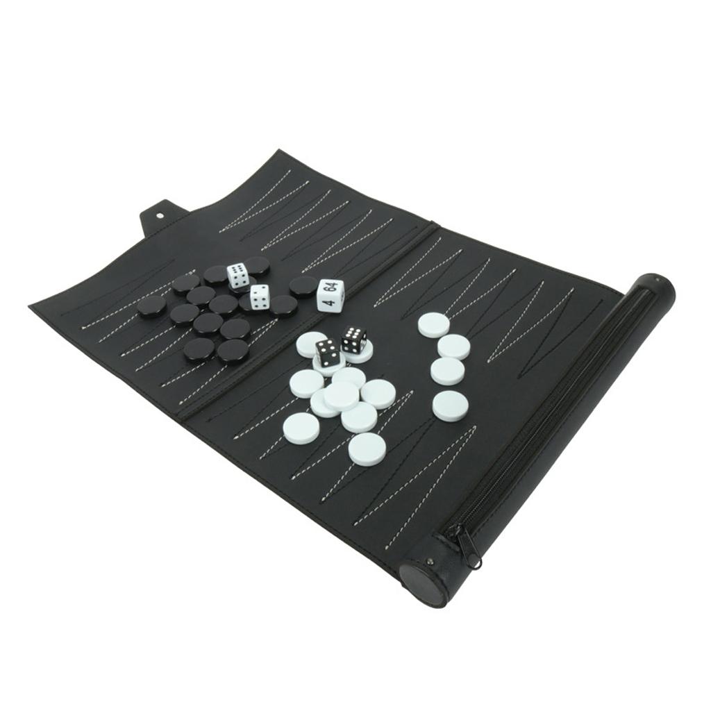 Vintage PU Leather Backgammon  - Board Game For 5 Players avis et prix