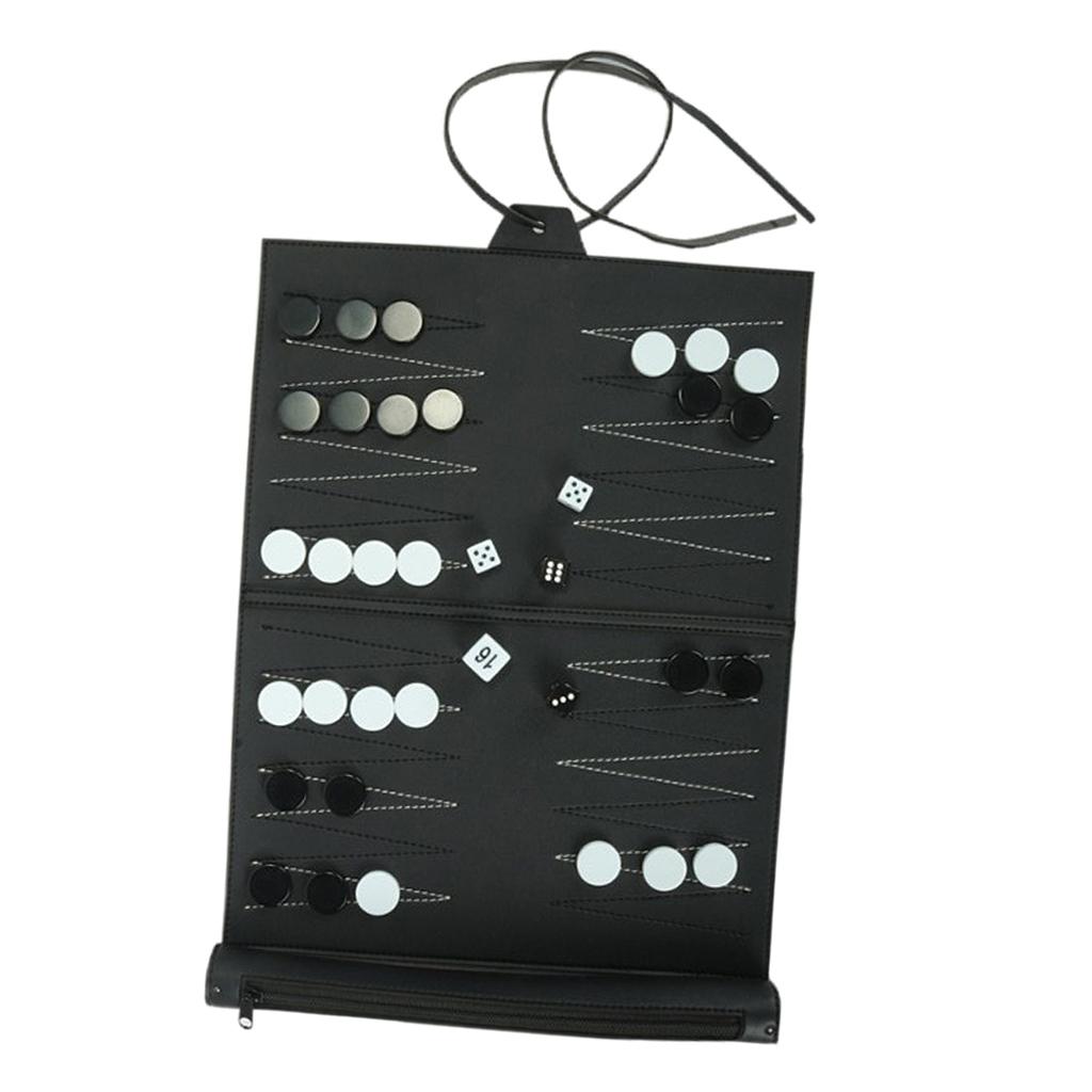 Vintage PU Leather Backgammon  - Board Game For 5 Players avis et prix