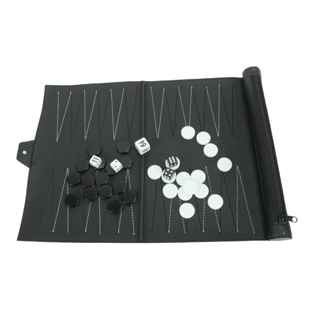 Vintage PU Leather Backgammon  - Board Game For 5 Players avis et prix