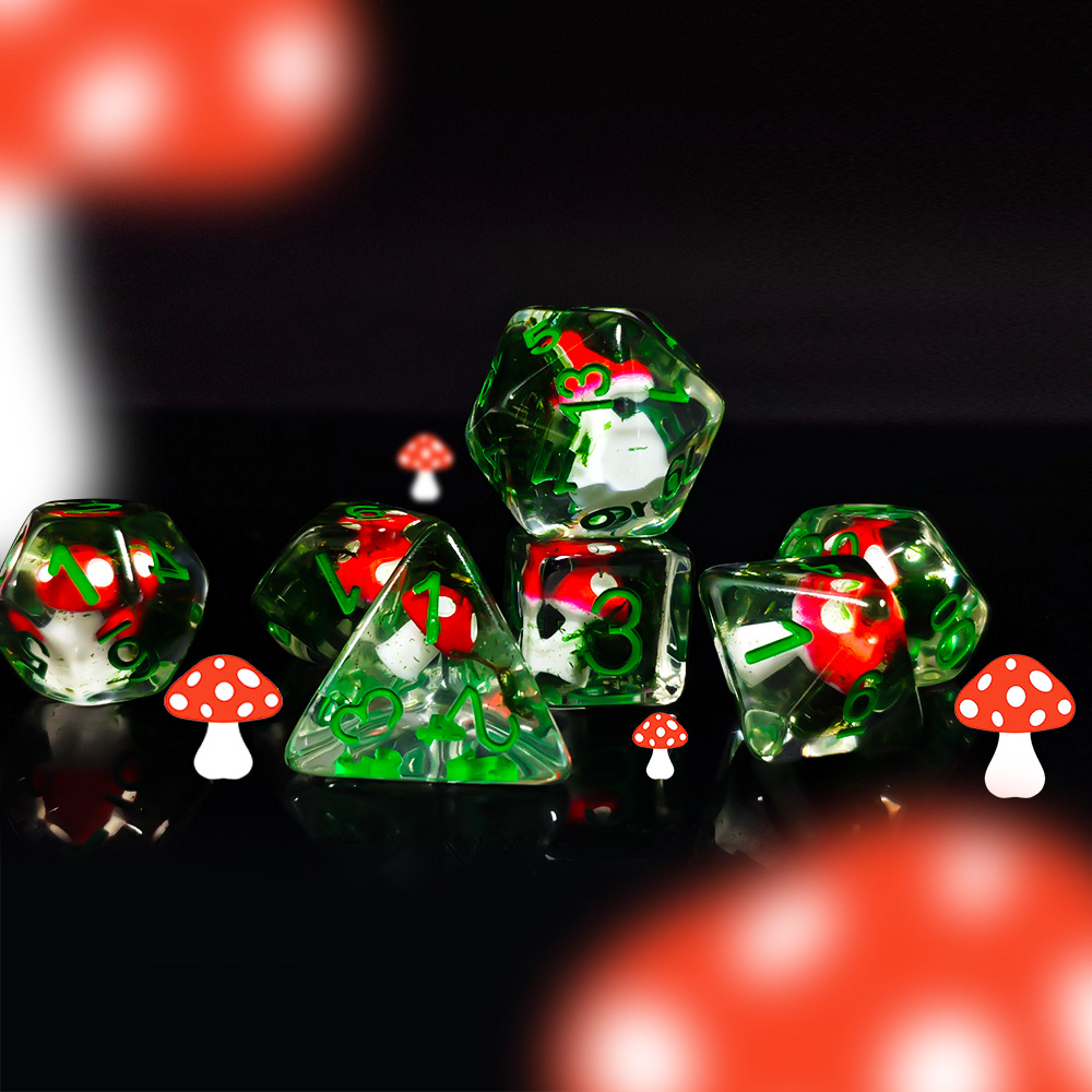7Pcs/Set DND Dice Transparent  - Dice Set Polyhedral avis et prix