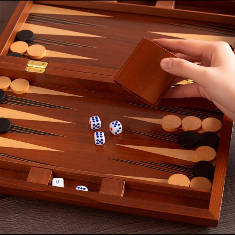 Solid Wood Backgammon 11-19 In - Board Game Yearbook avis et prix