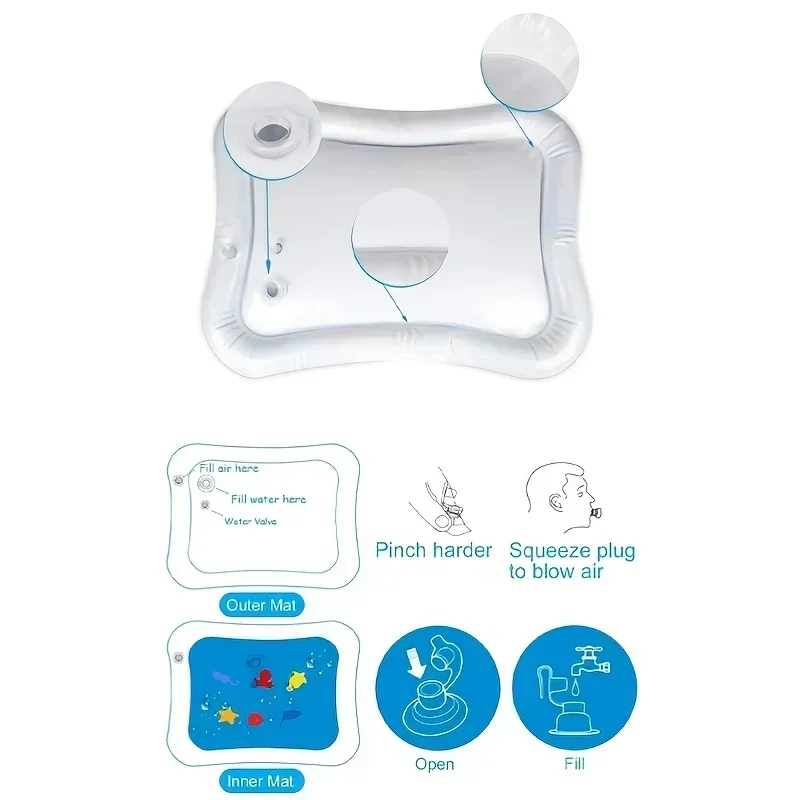 Large Baby Playing Water Mat I - Play Mat Neoprene avis et prix