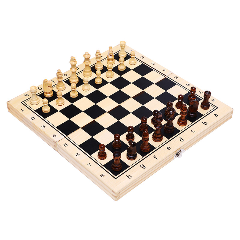 Chess Board Three In 1 Wooden  - Board Game Yearbook avis et prix