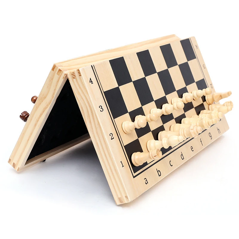 Chess Board Three In 1 Wooden  - Board Game Yearbook avis et prix