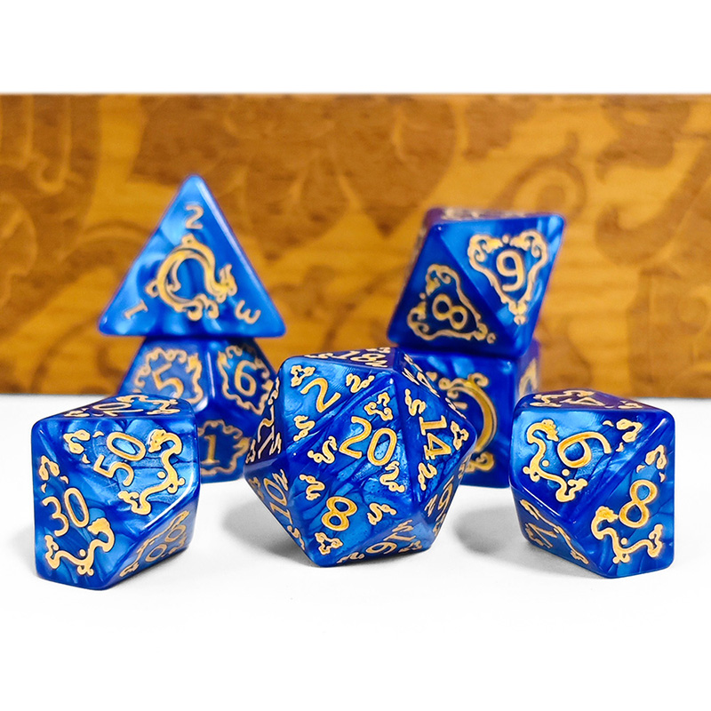 7Pcs Set DND Dice Dragon Patte - Dice Set Polyhedral avis et prix
