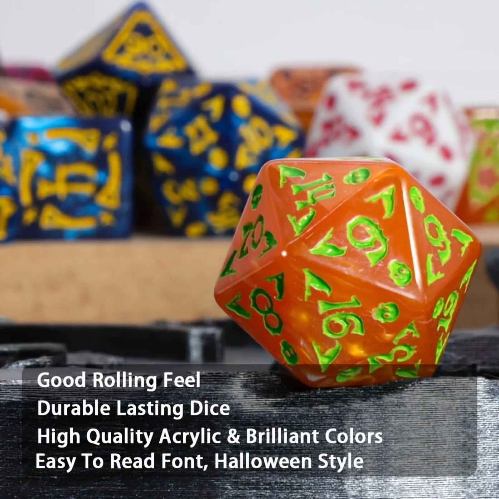 DND Dice Set -7pc Halloween Po - Dice Set Polyhedral avis et prix