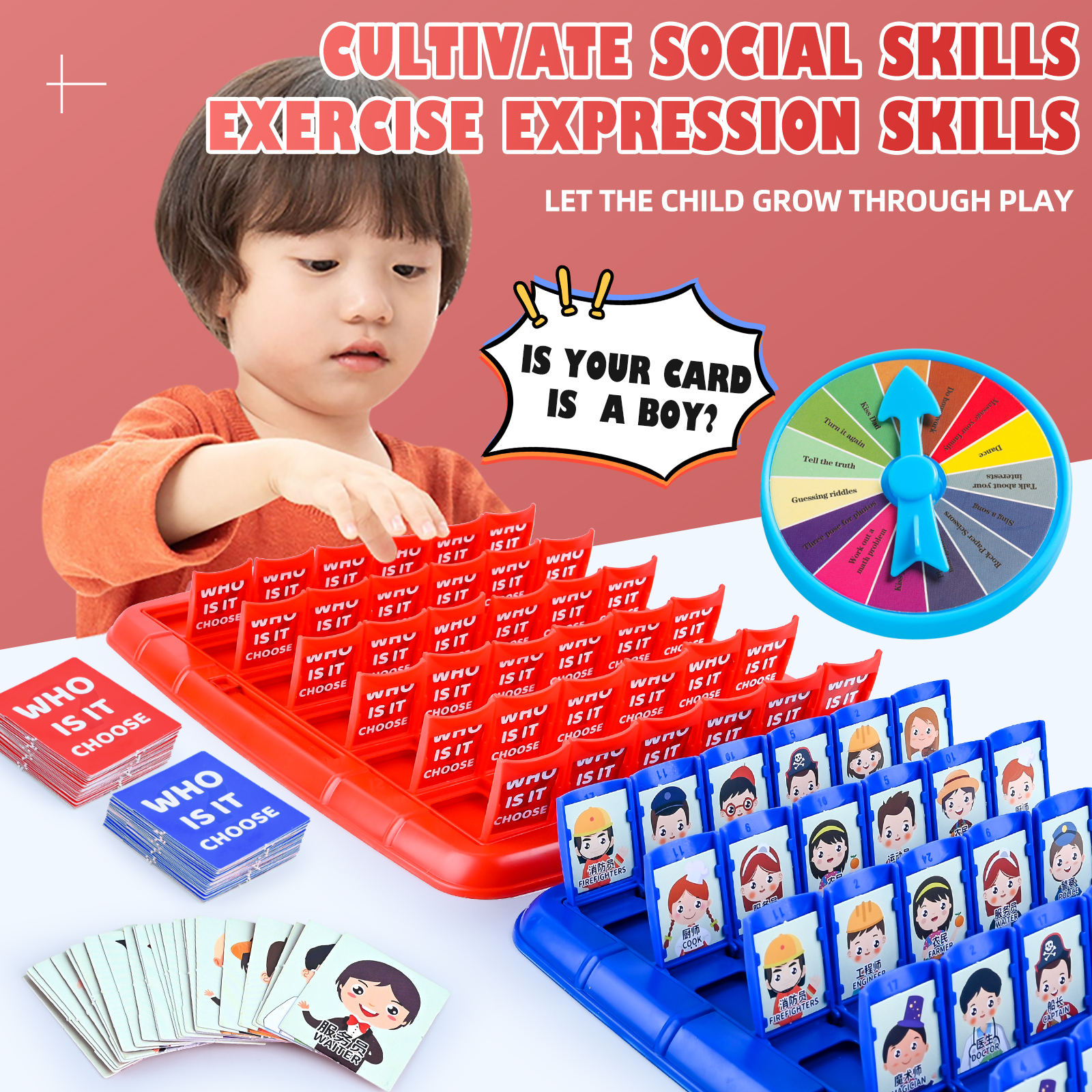 Guess Who I Am, Children'S Puz - Board Game With Chips avis et prix