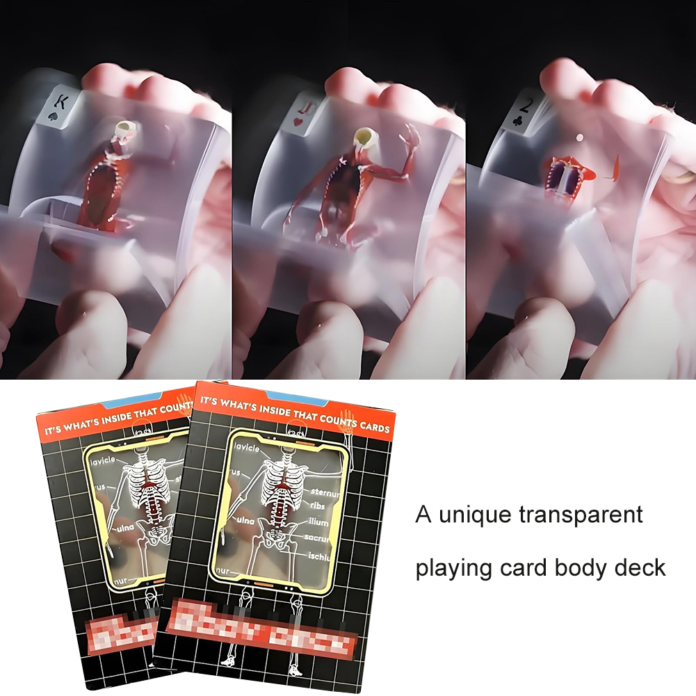 1-3PCS Human Anatomy Poker Car - Board Game With Chips avis et prix