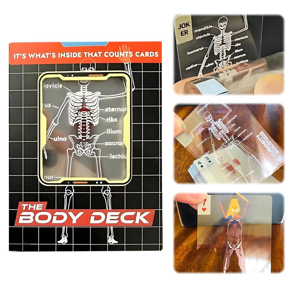 1-3PCS Human Anatomy Poker Car - Board Game With Chips avis et prix