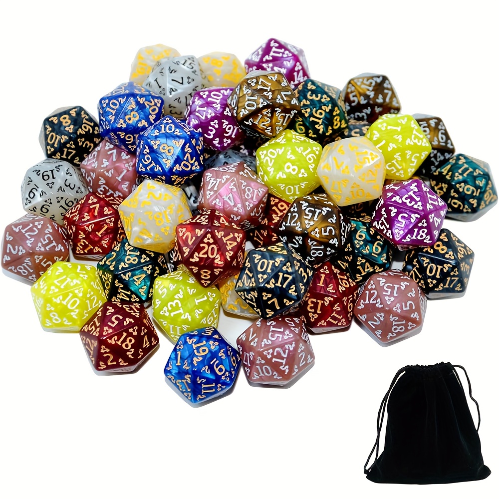 D20 Dice Set Two tone glitter/ - Dice Set Polyhedral avis et prix