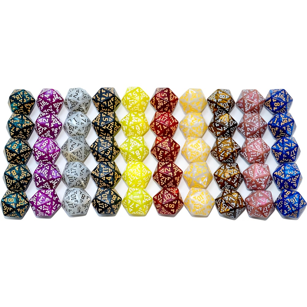 D20 Dice Set Two tone glitter/ - Dice Set Polyhedral avis et prix