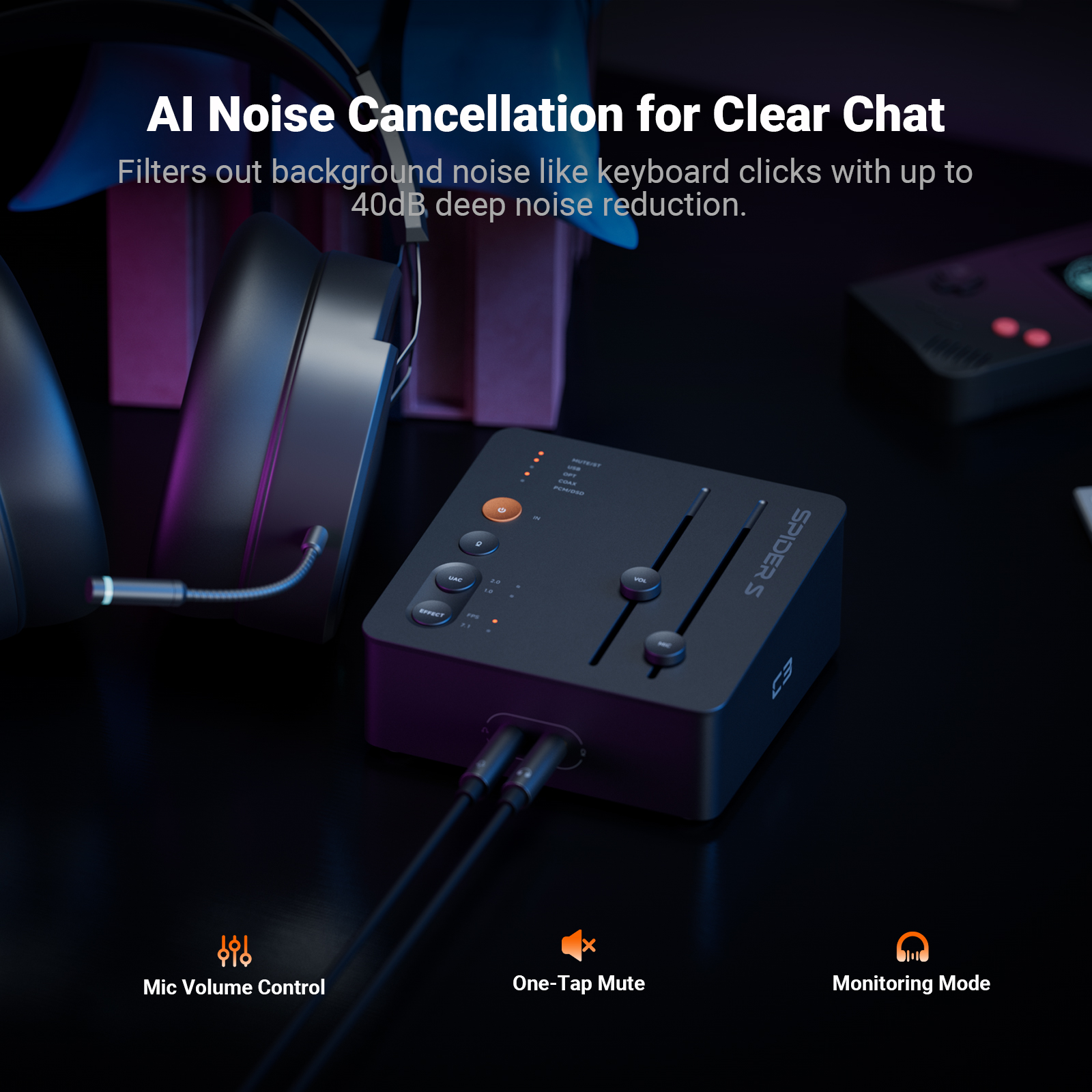 Fosi Audio C3 Gaming DAC Headp - Board Game With Chips avis et prix