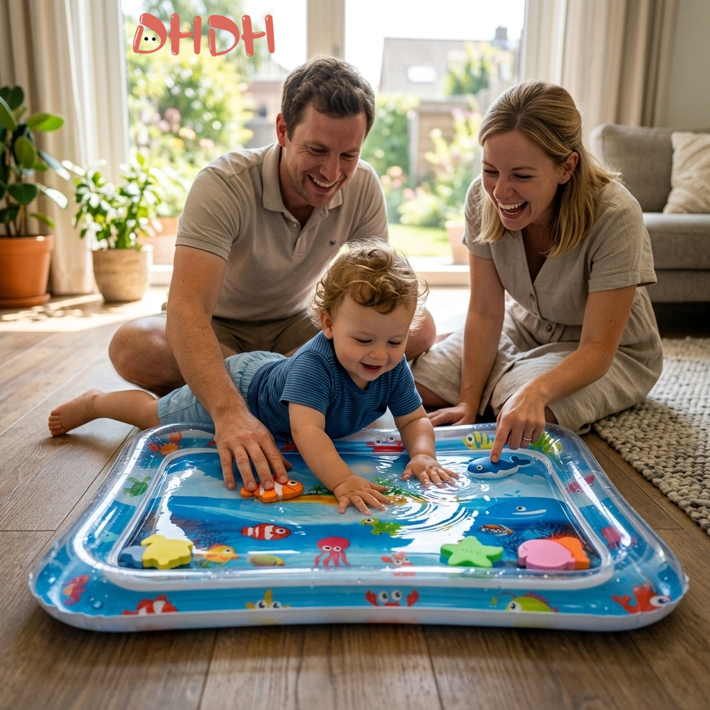 Baby Inflatable Water Play Mat - Play Mat Neoprene avis et prix