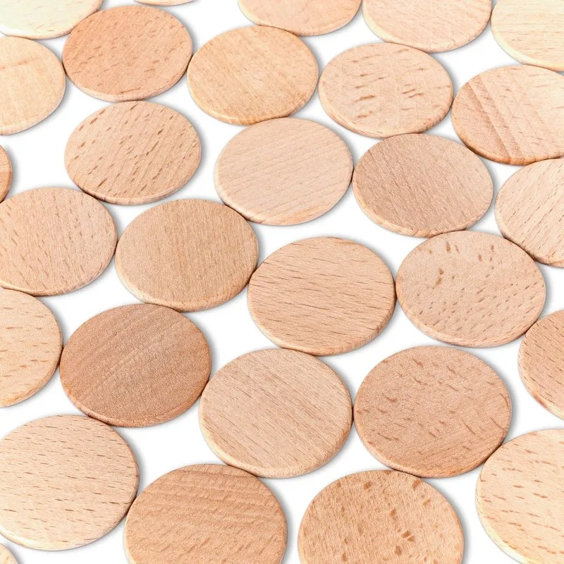 50PCS Round Unfinished Wood Cu - Board Game With Chips avis et prix