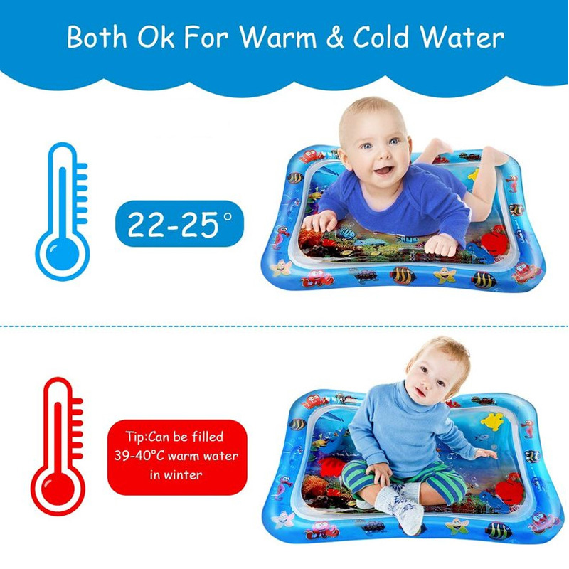 Inflatable Tummy Time Baby Pla - Play Mat Neoprene avis et prix