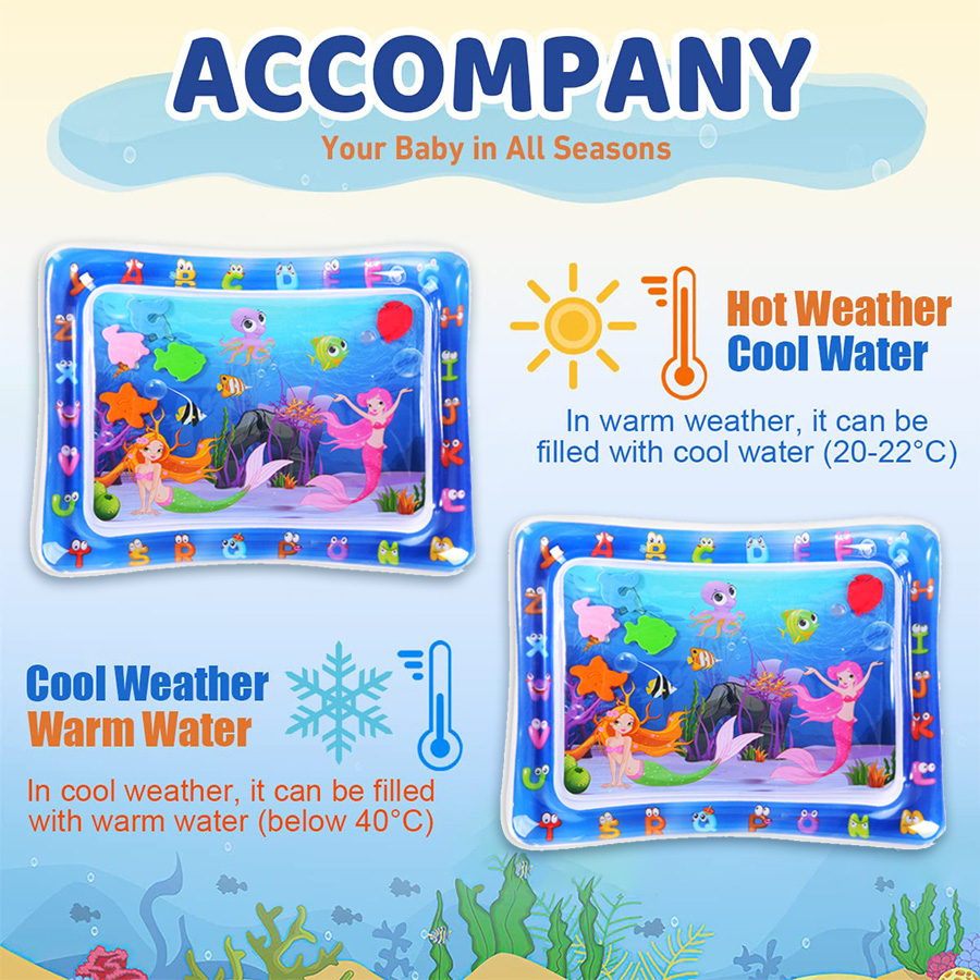 Baby Water Play Mat Inflatable - Play Mat Neoprene avis et prix