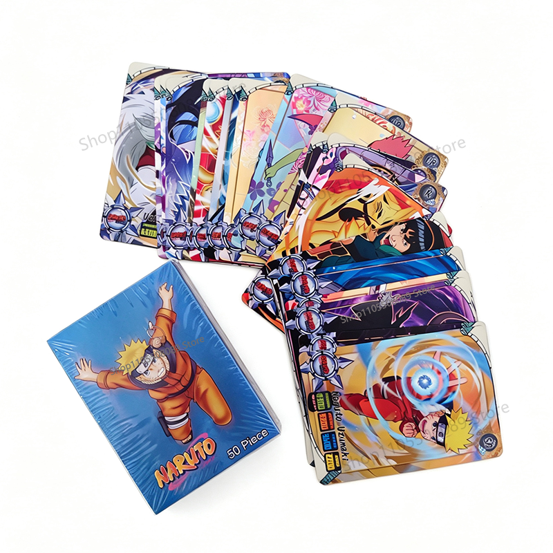 50pcs Naruto English Cards Fla - Board Game Naruto avis et prix