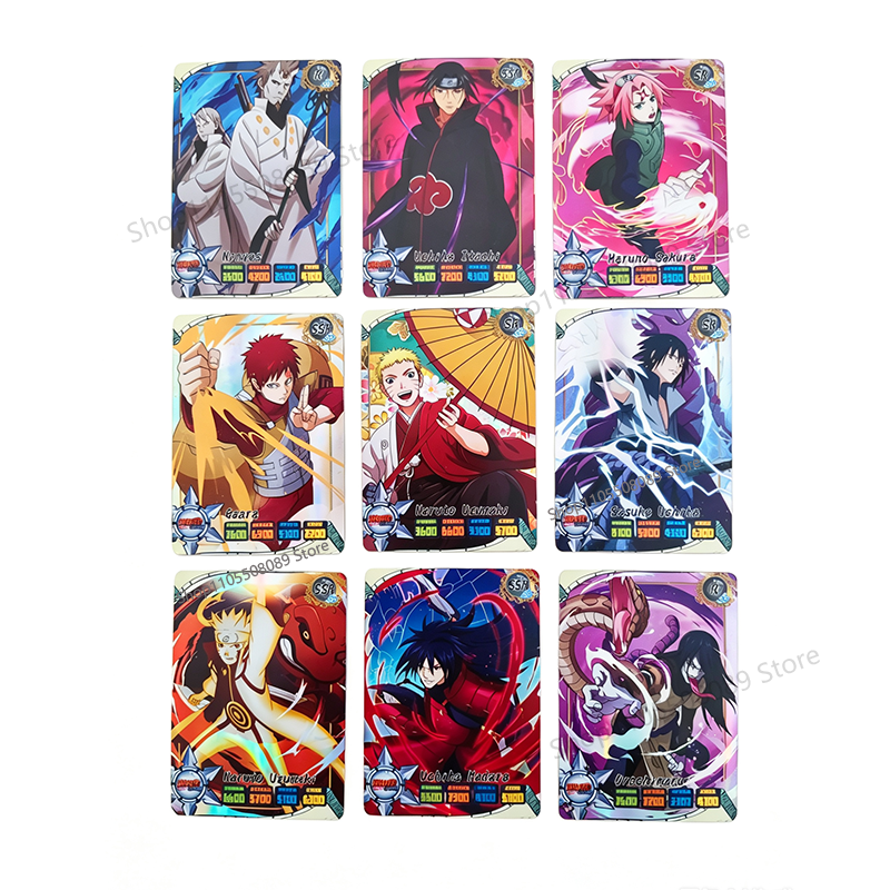 50pcs Naruto English Cards Fla - Board Game Naruto avis et prix