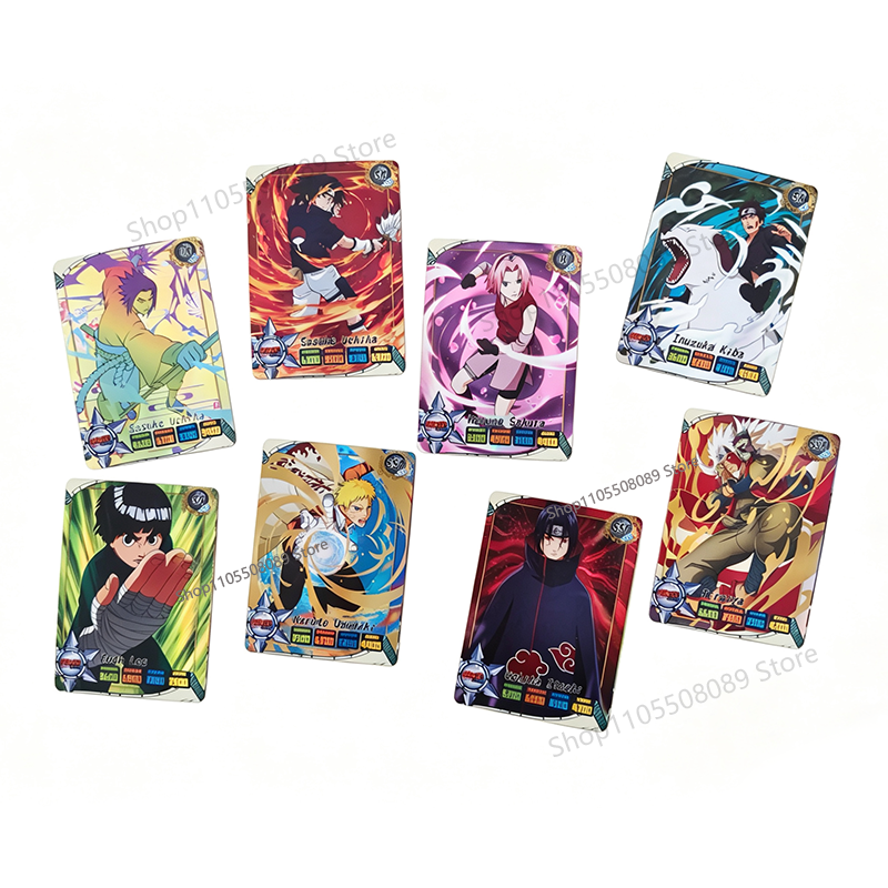 50pcs Naruto English Cards Fla - Board Game Naruto avis et prix