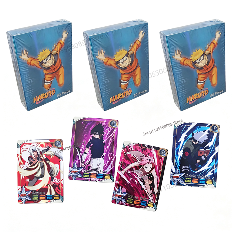50pcs Naruto English Cards Fla - Board Game Naruto avis et prix