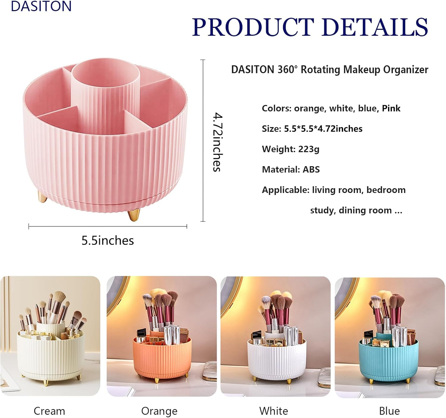 360° Rotating Makeup Tool Stor - Token Tray Organizer avis et prix