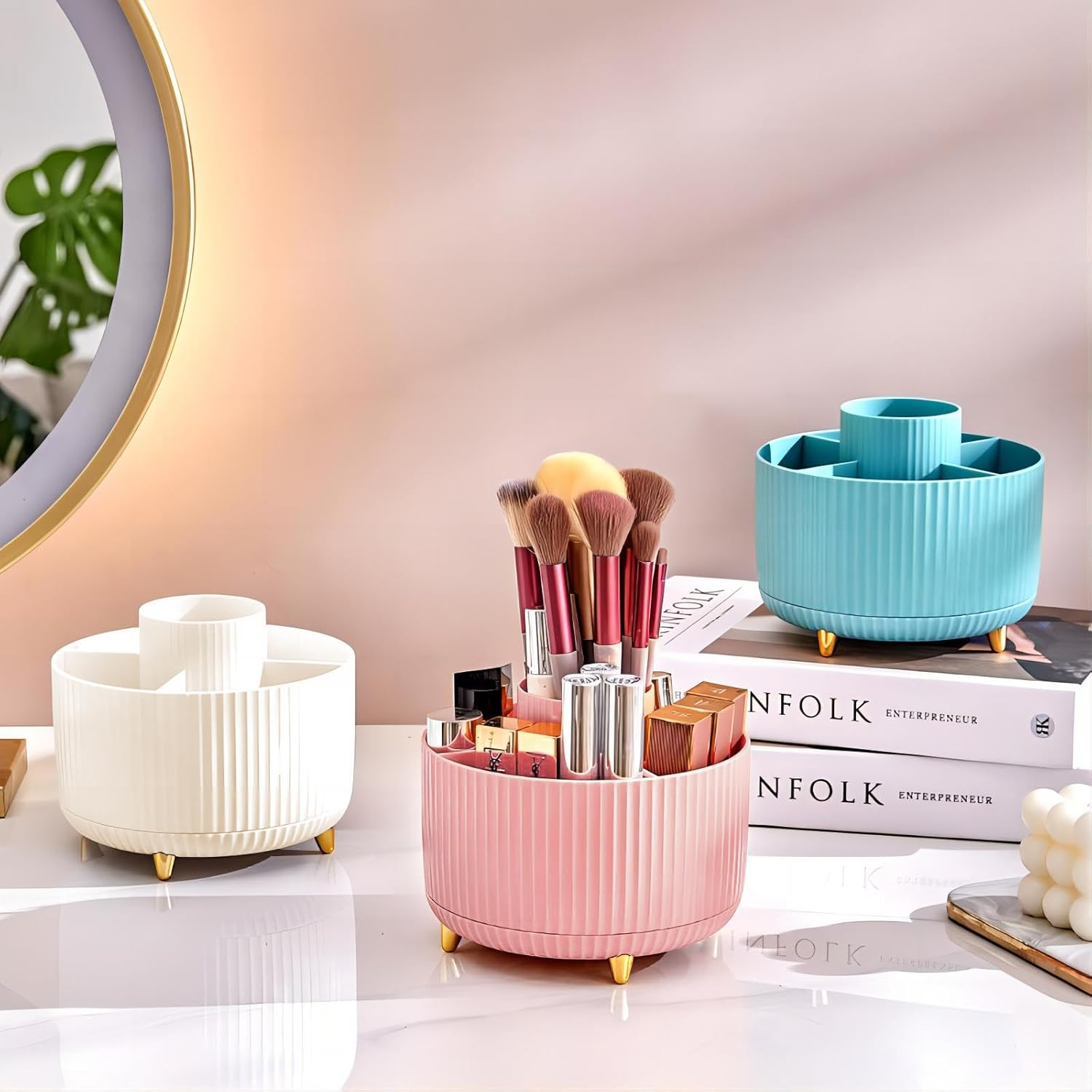 360° Rotating Makeup Tool Stor - Token Tray Organizer avis et prix