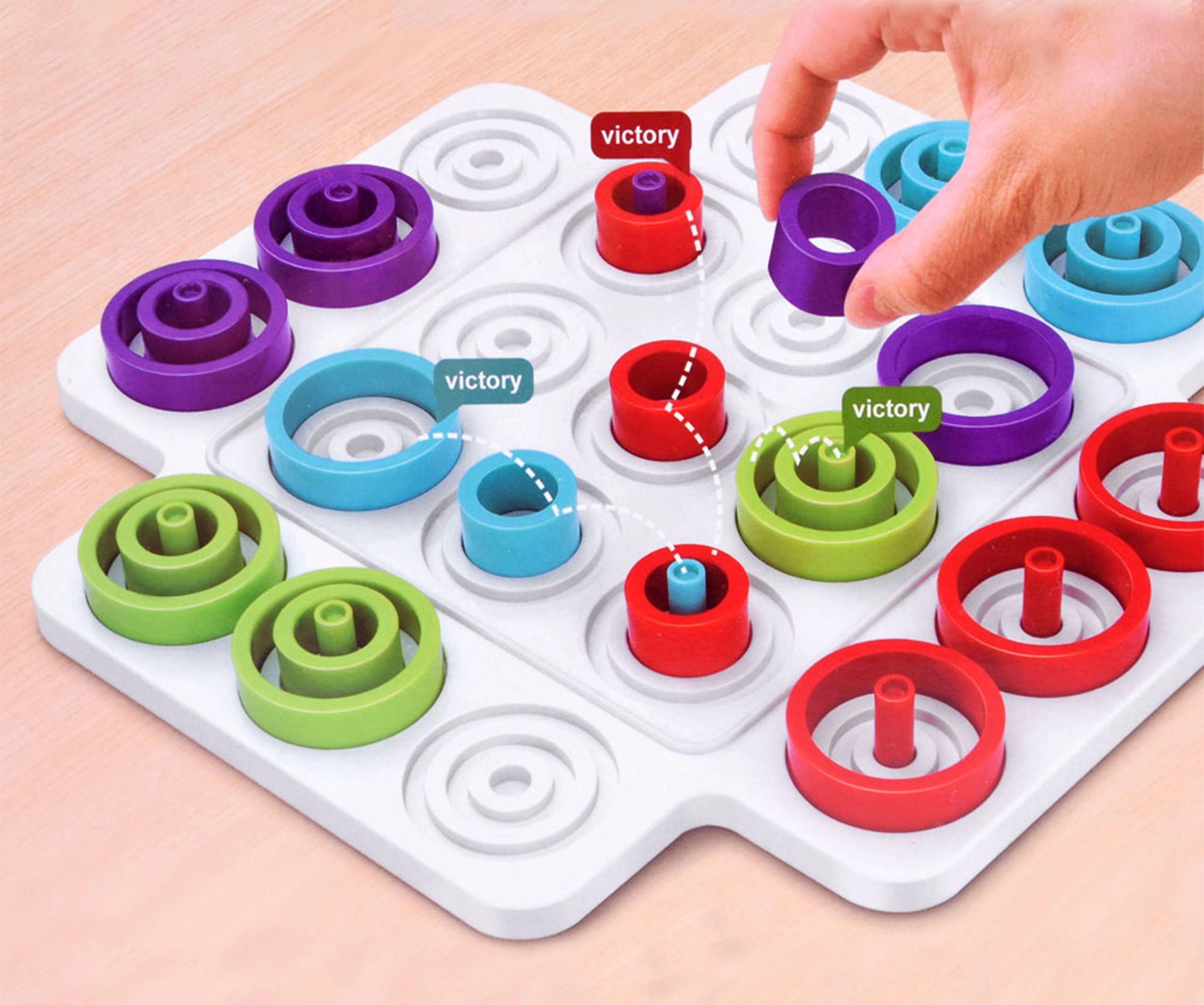 Montessori Stacking Ring Board - Board Game Family avis et prix