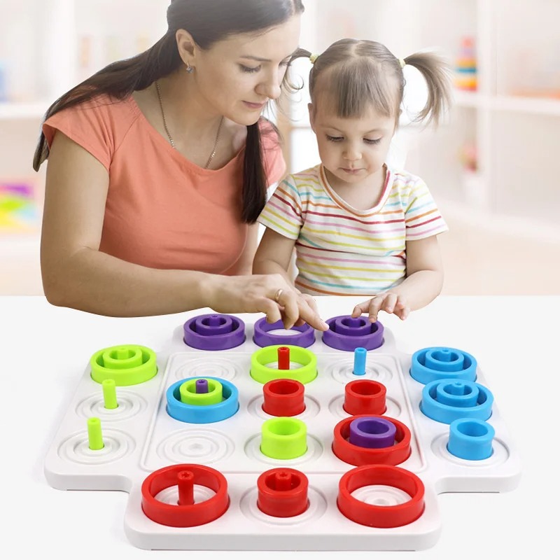 Montessori Stacking Ring Board - Board Game Family avis et prix
