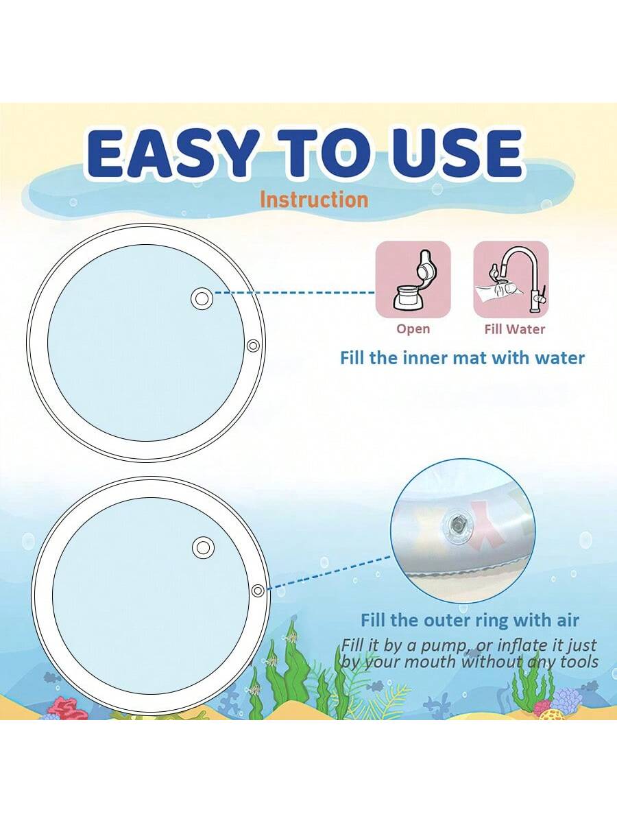 Baby Water Play Mat Inflatable - Play Mat Neoprene avis et prix