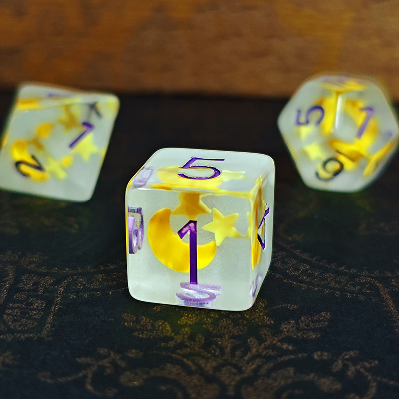 7pcs/set Luminous Polyhedral D - Dice Set Polyhedral avis et prix