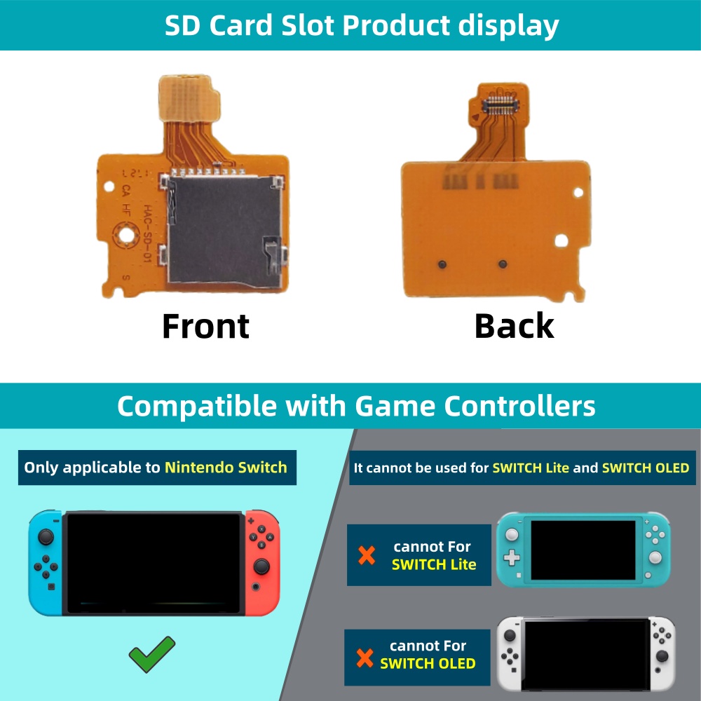 Replacement SD TF Card Slot So - Board Game Nintendo Switch avis et prix