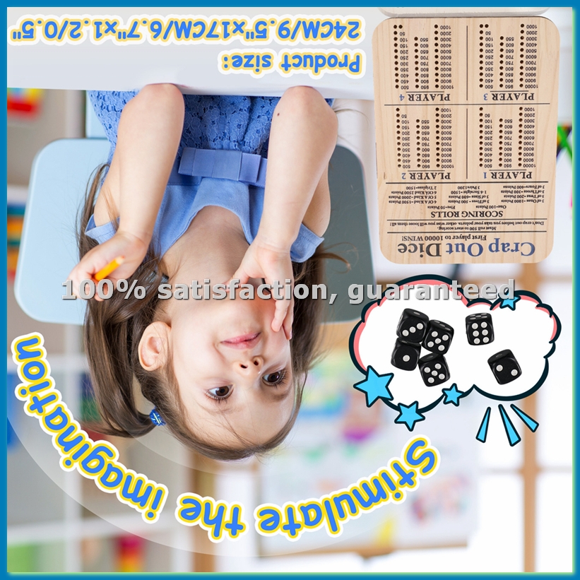 Wooden Crap Out Dice Score Boa - Board Game Family avis et prix