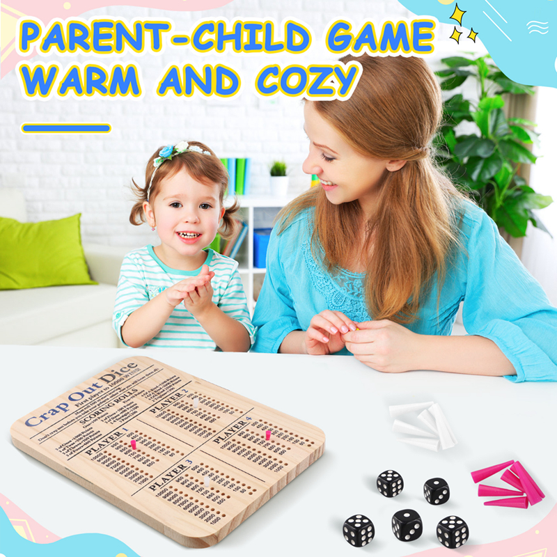 Wooden Crap Out Dice Score Boa - Board Game Family avis et prix